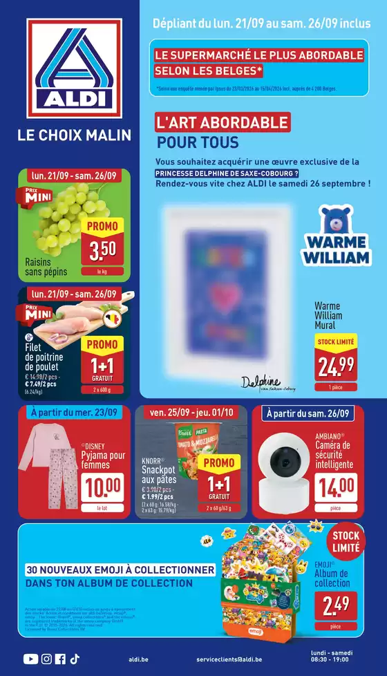 Catalogue Aldi | Offres et promotions actuelles | 2026-09-21T00:00:00.000Z - 2026-10-01T00:00:00.000Z