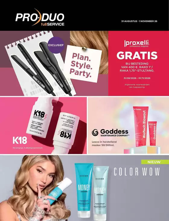 Catalogue Pro-Duo à Jodoigne | Meilleures offres pour les acheteurs économes | 2026-08-31T00:00:00.000Z - 2026-11-01T00:00:00.000Z