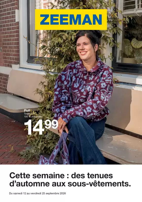 Zeeman folder in Wijnegem | Large sélection d'offres | 2026-09-12T00:00:00.000Z - 2026-09-25T00:00:00.000Z