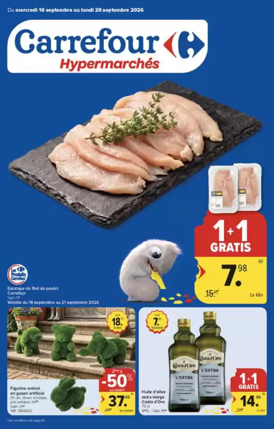 Catalogue Carrefour Drive à Wommelgem | Hypermarché Promos de la semaine | 2026-09-16T00:00:00.000Z - 2026-09-28T00:00:00.000Z