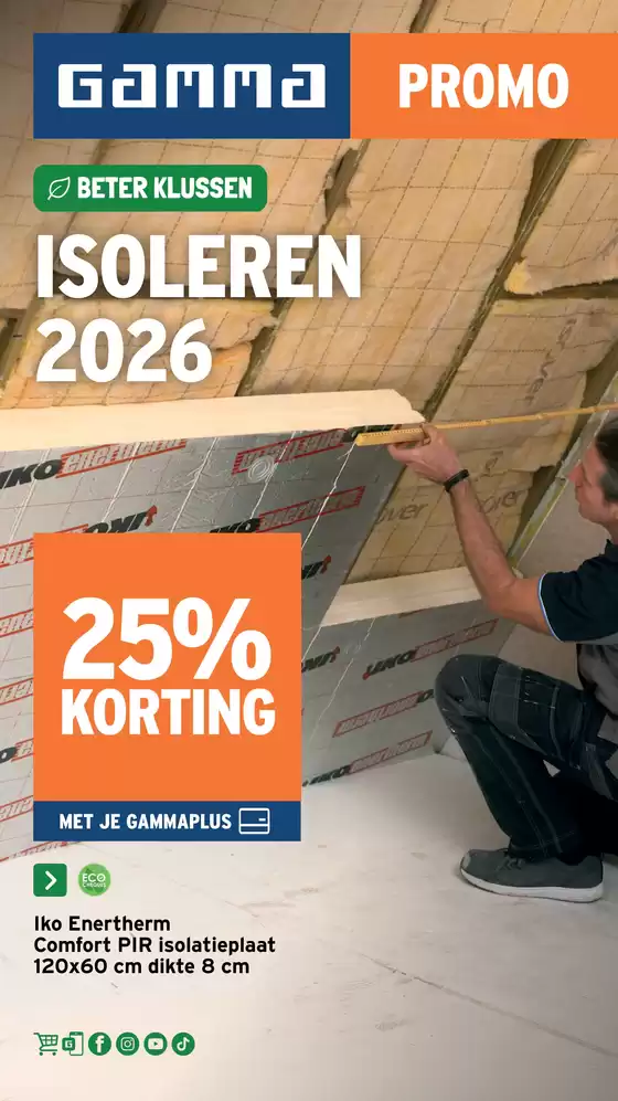 Catalogue GAMMA à Wervik | Meilleures offres et réductions | 2026-01-01T00:00:00.000Z - 2026-12-31T00:00:00.000Z