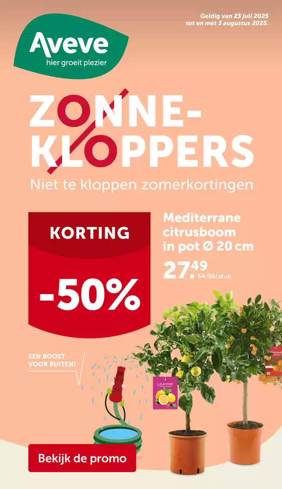 Catalogue AVEVE à Hoeilaart | Zonne-Kloppers | 2025-07-23T00:00:00.000Z - 2025-08-03T00:00:00.000Z
