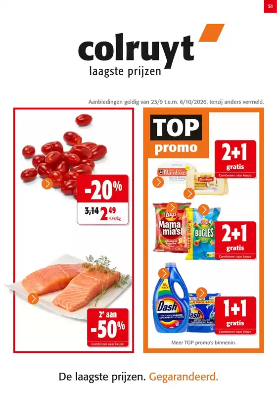 Colruyt folder | Meilleures offres pour les acheteurs économes | 2026-09-23T00:00:00.000Z - 2026-10-06T00:00:00.000Z