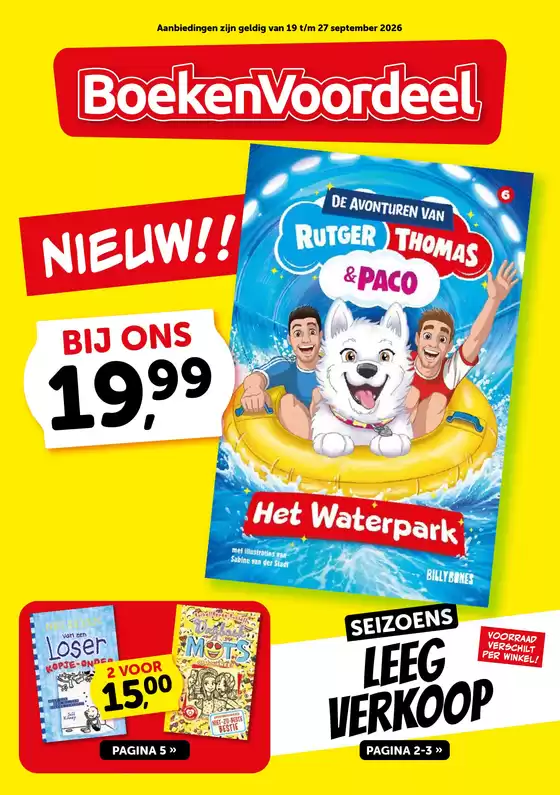 Boekenvoordeel folder | Bons plans exclusifs | 2026-09-19T00:00:00.000Z - 2026-09-27T00:00:00.000Z