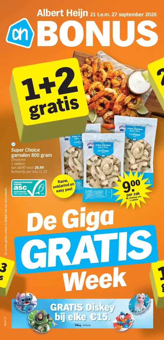 Albert Heijn folder in Malle | Bonusfolders | 2026-09-21T00:00:00.000Z - 2026-09-27T00:00:00.000Z