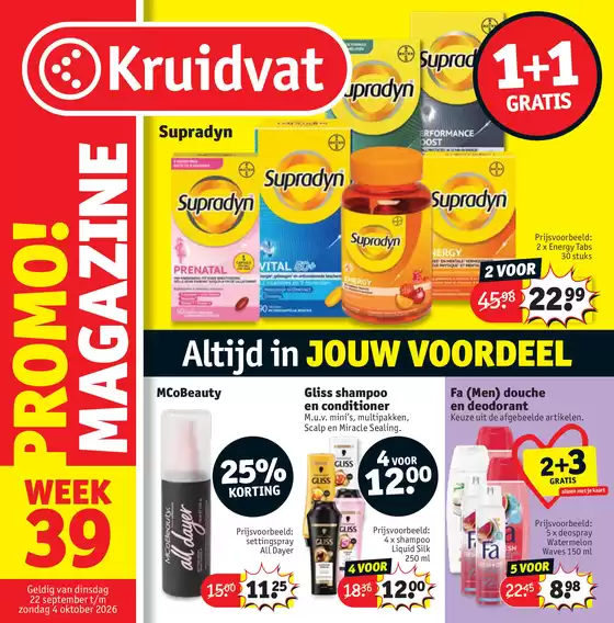 Kruidvat folder in Leeuw-Saint-Pierre | folder Kruidvat | 2026-09-21T00:00:00.000Z - 2026-10-04T00:00:00.000Z