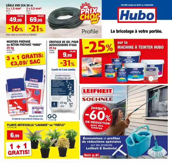 Catalogue Hubo à Mons | Semaine 31 | 2025-07-30T00:00:00.000Z - 2025-08-10T00:00:00.000Z