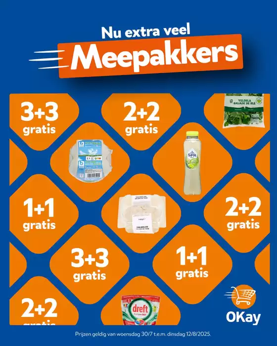 Catalogue OKay Supermarkt à Bruxelles | Meepakkers | 2025-07-30T00:00:00.000Z - 2025-08-12T00:00:00.000Z