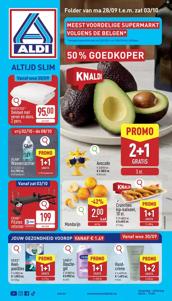 Catalogue Aldi à Bruxelles | Meilleures offres et réductions | 2026-09-28T00:00:00.000Z - 2026-10-08T00:00:00.000Z