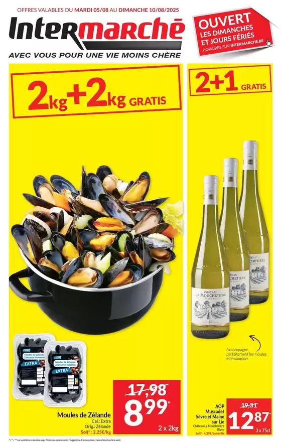 Catalogue Intermarché à Ichtegem | Ouvert | 2025-08-05T00:00:00.000Z - 2025-08-10T00:00:00.000Z