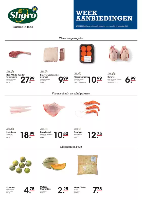 Catalogue Sligro à Hasselt | Week 32 NL | 2025-08-05T00:00:00.000Z - 2025-08-10T00:00:00.000Z