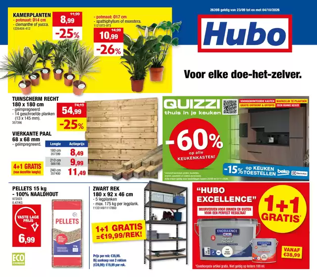 Hubo folder in Braives | Hubo Folder geldig t.e.m. 04/10/2026 NL | 2026-09-23T00:00:00.000Z - 2026-10-04T00:00:00.000Z