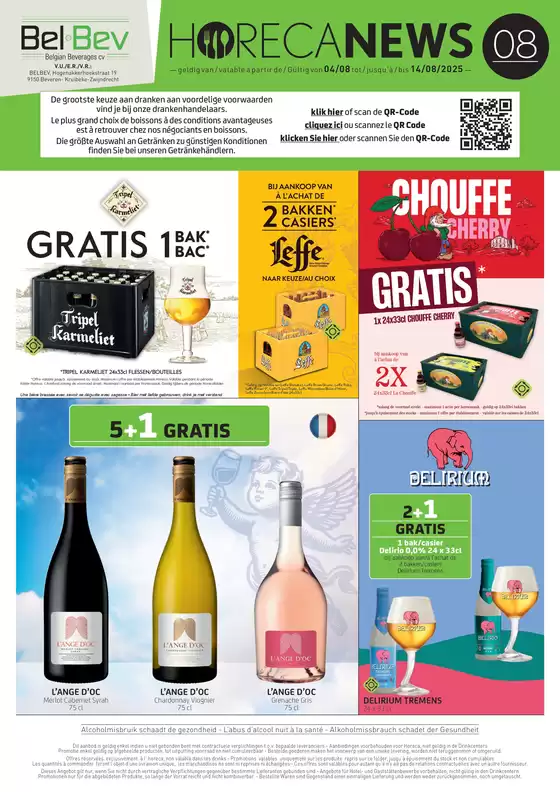 Catalogue BelBev à Rendeux | Horeca News | 2025-08-04T00:00:00.000Z - 2025-08-14T00:00:00.000Z