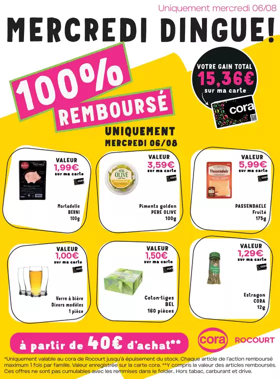 Catalogue Cora à Eupen | Mercredi Dingue! | 2025-08-06T00:00:00.000Z - 2025-08-06T00:00:00.000Z