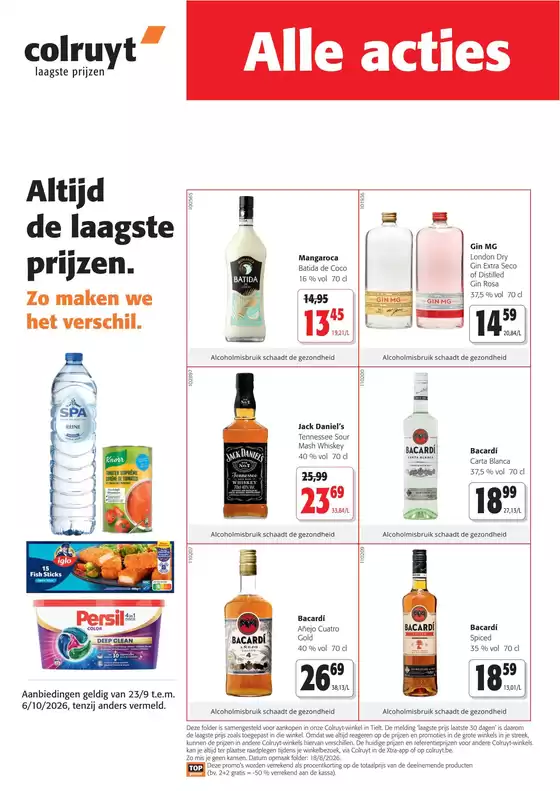 Colruyt folder | Offres et promotions actuelles | 2026-09-23T00:00:00.000Z - 2026-10-06T00:00:00.000Z