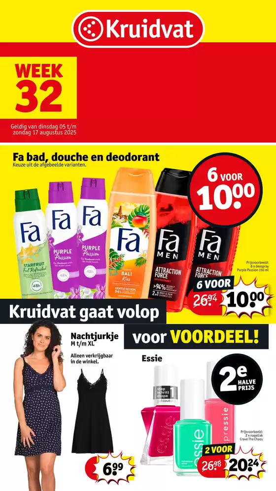 Catalogue Kruidvat à Schmëtt | Week 32 | 2025-08-05T00:00:00.000Z - 2025-08-17T00:00:00.000Z