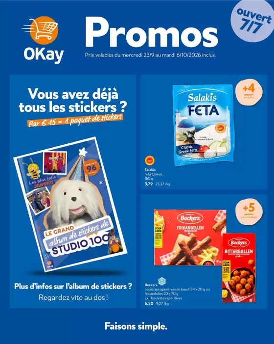 OKay Supermarkt folder in Bredene | Le dépliant dOkay - FR | 2026-09-23T00:00:00.000Z - 2026-10-06T00:00:00.000Z