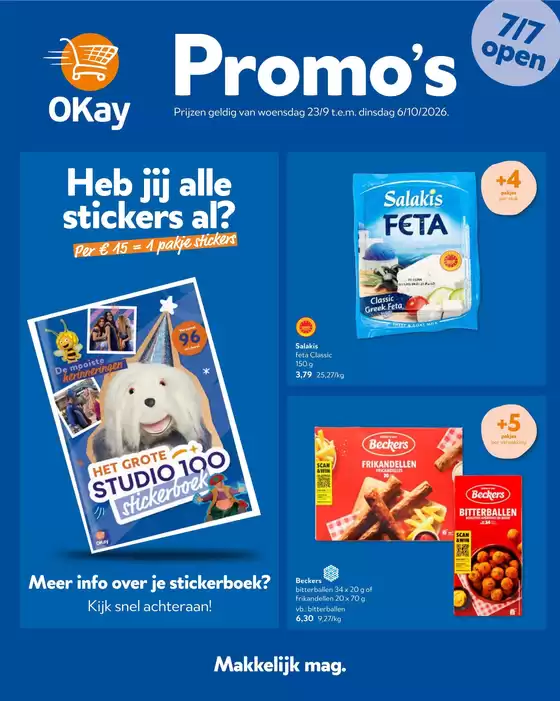 OKay Supermarkt folder in Bredene | De folder van Okay - NL | 2026-09-23T00:00:00.000Z - 2026-10-06T00:00:00.000Z