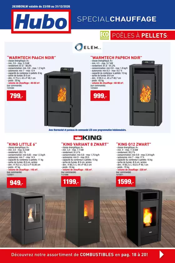 Catalogue Hubo à Lennik | Hubo Special chauffage FR | 2026-09-23T00:00:00.000Z - 2026-12-31T00:00:00.000Z