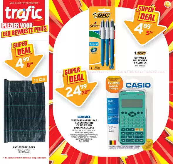 Catalogue trafic | Super Deal | 2025-08-13T00:00:00.000Z - 2025-08-18T00:00:00.000Z