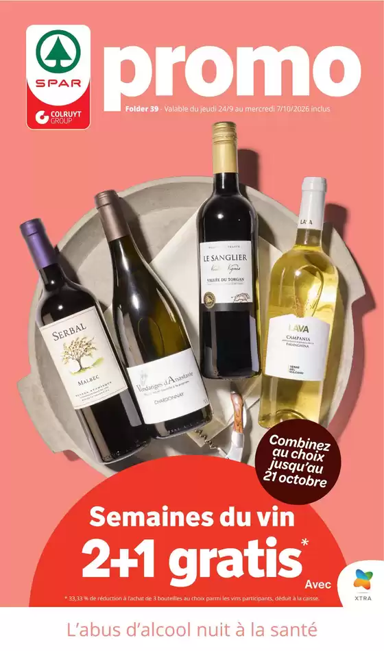 Catalogue SPAR à Landen | Offres spéciales attractives pour tout le monde | 2026-09-24T00:00:00.000Z - 2026-10-07T00:00:00.000Z