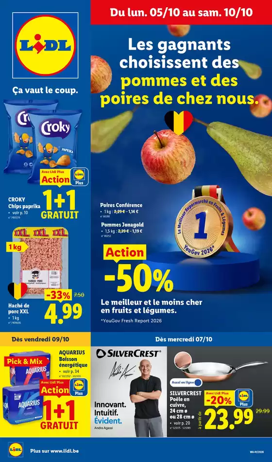 Catalogue Lidl à Termonde | 0510 - 1010 | 2026-10-05T00:00:00.000Z - 2026-10-10T00:00:00.000Z