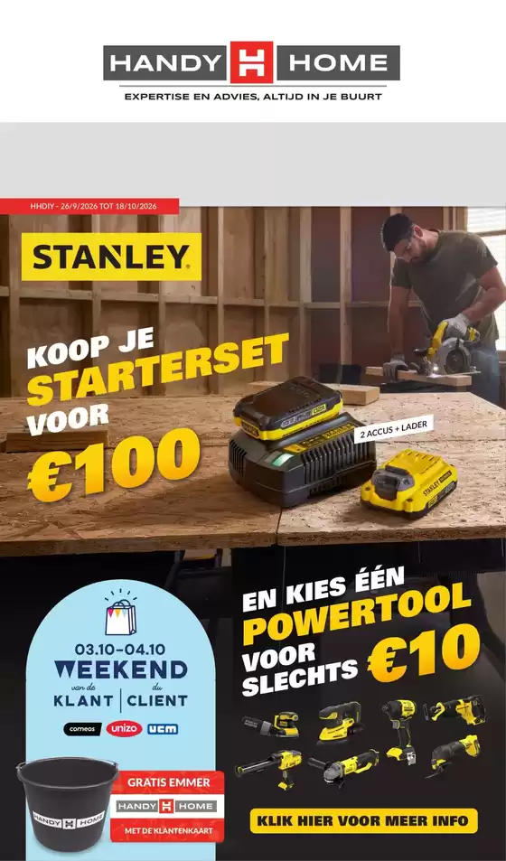 Catalogue HandyHome | folder HandyHome Amerikaanse Stock Paal NL | 2026-09-26T00:00:00.000Z - 2026-10-18T00:00:00.000Z