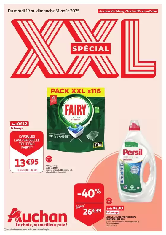 Catalogue Auchan à Blankenberge | XXL Special | 2025-08-19T00:00:00.000Z - 2025-08-31T00:00:00.000Z