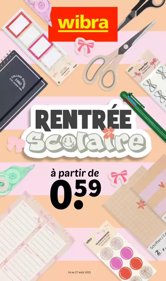 Catalogue Wibra | Back To School FR | 2025-08-14T00:00:00.000Z - 2025-08-27T00:00:00.000Z