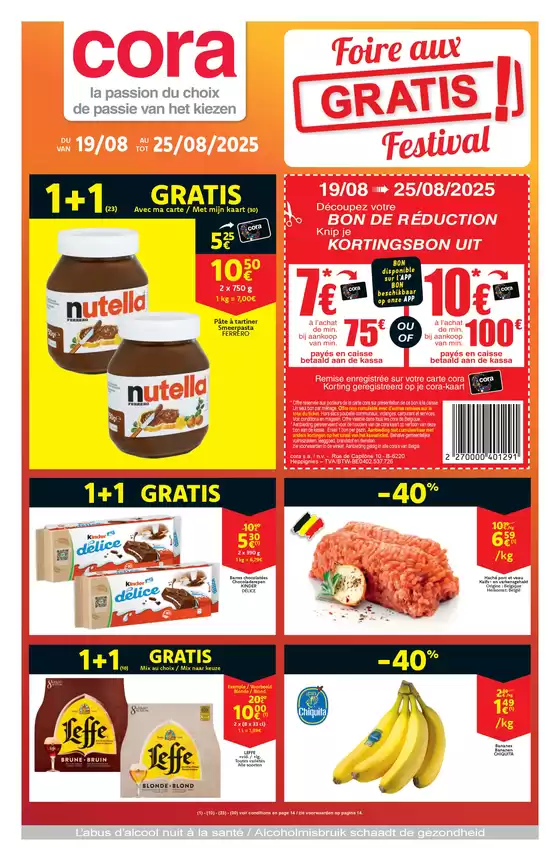 Catalogue Cora | Gratis Festival | 2025-08-19T00:00:00.000Z - 2025-08-25T00:00:00.000Z