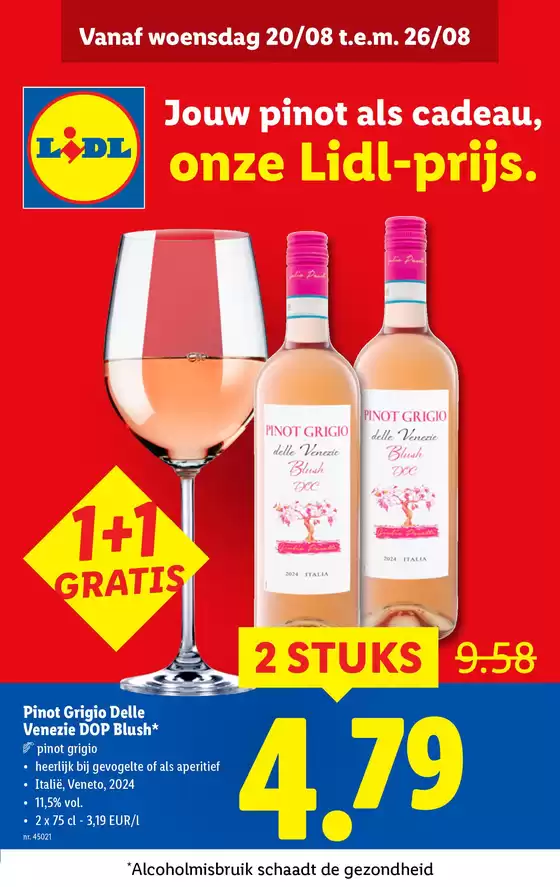 Catalogue Lidl à Blankenberge | Onze Lidl-prijs NL | 2025-08-20T00:00:00.000Z - 2025-08-26T00:00:00.000Z