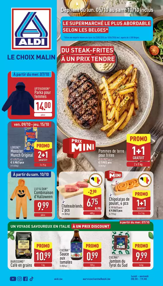 Aldi folder | Meilleures offres pour les acheteurs économes | 2026-10-05T00:00:00.000Z - 2026-10-10T00:00:00.000Z