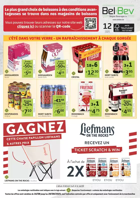 Catalogue BelBev à Assenede | Dépliant Consommateurs | 2025-08-15T00:00:00.000Z - 2025-08-28T00:00:00.000Z