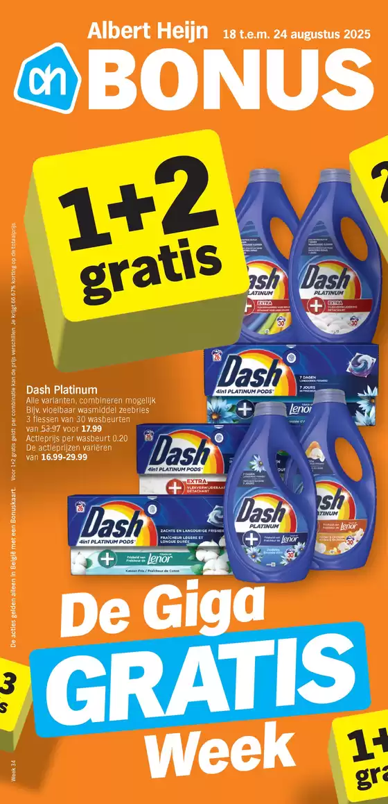 Catalogue Albert Heijn | Bonus | 2025-08-18T00:00:00.000Z - 2025-08-24T00:00:00.000Z