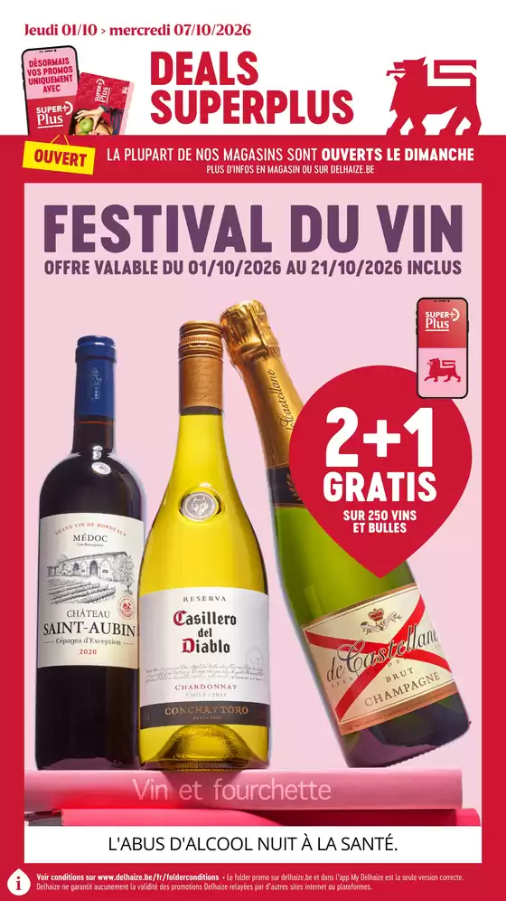 Delhaize folder | Réductions et promotions | 2026-10-01T00:00:00.000Z - 2026-10-21T00:00:00.000Z