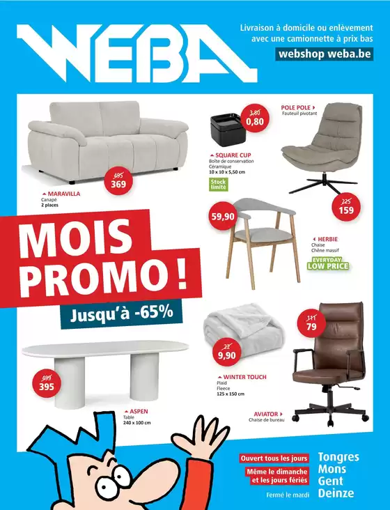Catalogue Weba | Mois promo chez WEBA | 2026-09-30T00:00:00.000Z - 2026-10-14T00:00:00.000Z