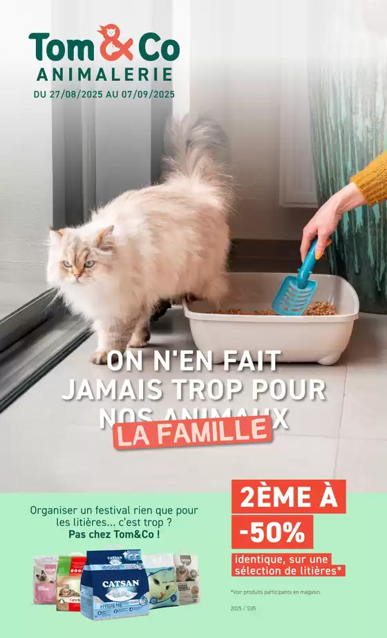 Catalogue Tom & Co à Gent | Animalerie | 2025-08-27T00:00:00.000Z - 2025-09-07T00:00:00.000Z