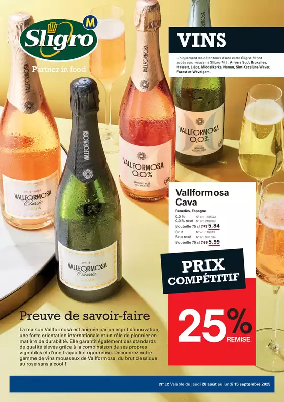 Catalogue Sligro | Vins FR | 2025-08-28T00:00:00.000Z - 2025-09-15T00:00:00.000Z