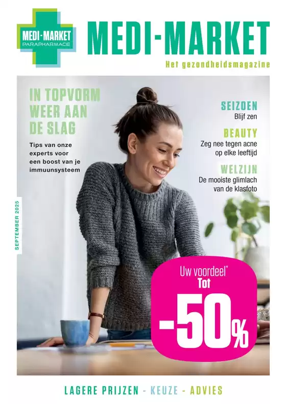 Catalogue Medi-Market à Louvain | Het Gezondheidsmagazine | 2025-08-27T00:00:00.000Z - 2025-09-23T00:00:00.000Z