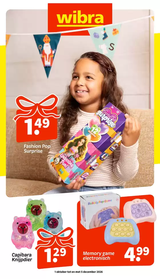 Catalogue Wibra à Vorselaar | Wibra 2640 sintmagazine vl | 2026-10-05T00:00:00.000Z - 2026-10-18T00:00:00.000Z