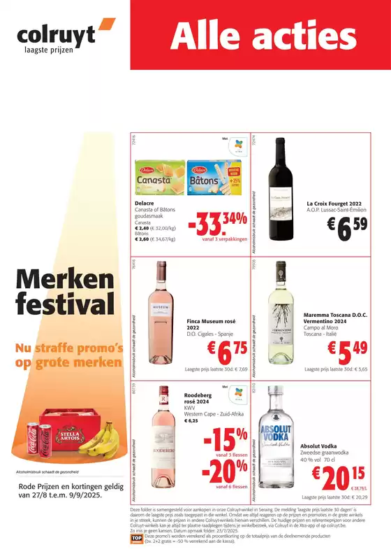 Catalogue Colruyt | Alle Acties | 2025-08-27T00:00:00.000Z - 2025-09-09T00:00:00.000Z