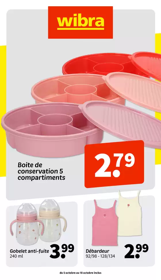 Catalogue Wibra à Sandweiler | folder Wibra | 2026-10-05T00:00:00.000Z - 2026-10-18T00:00:00.000Z