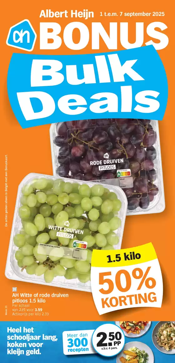 Catalogue Albert Heijn | Bulk Deals | 2025-09-01T00:00:00.000Z - 2025-09-07T00:00:00.000Z