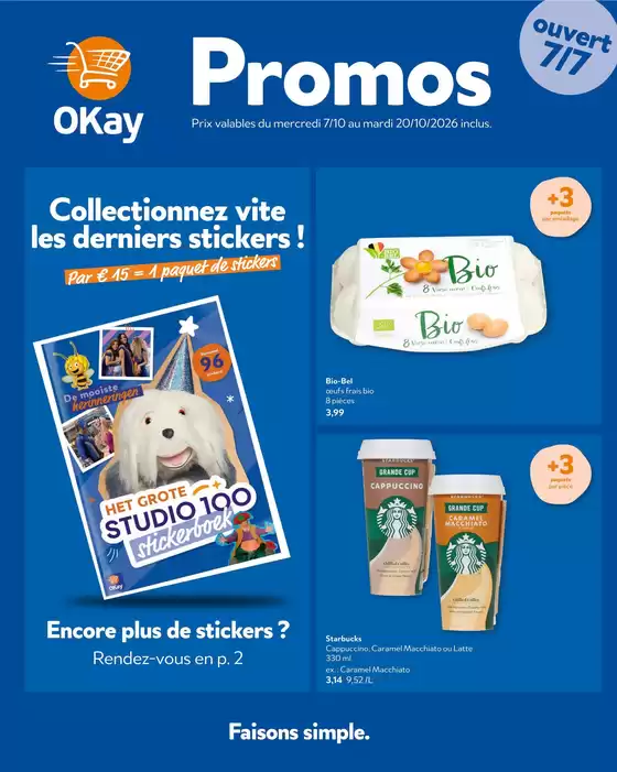 Catalogue OKay Supermarkt | Le dépliant dOkay - FR | 2026-10-07T00:00:00.000Z - 2026-10-20T00:00:00.000Z