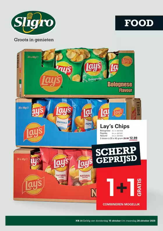 Catalogue Sligro | Foodvers 14 2026 | 2026-10-15T00:00:00.000Z - 2026-10-26T00:00:00.000Z
