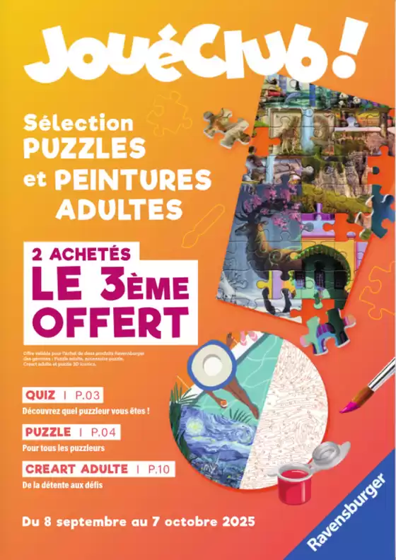 Catalogue Jouéclub | Puzzles | 2025-09-08T00:00:00.000Z - 2025-10-07T00:00:00.000Z