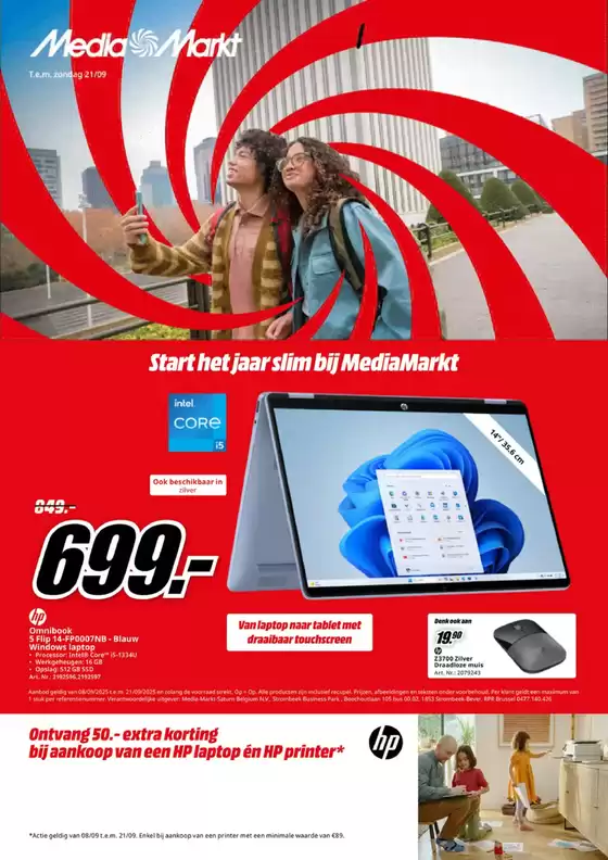 Catalogue Media Markt | Back 2 School | 2025-09-09T00:00:00.000Z - 2025-09-21T00:00:00.000Z