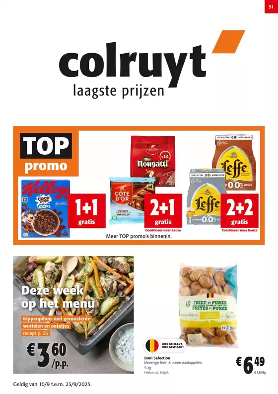 Catalogue Colruyt | Top Promo NL | 2025-09-10T00:00:00.000Z - 2025-09-23T00:00:00.000Z
