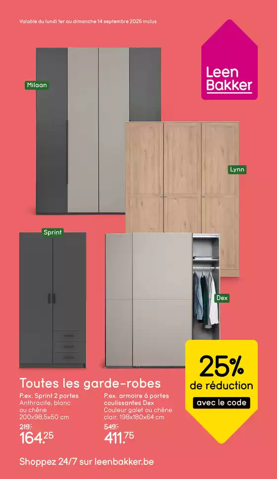 Catalogue Leen Bakker à Turnhout | Folder Leen Bakker - FR | 2025-09-11T00:00:00.000Z - 2025-09-25T00:00:00.000Z