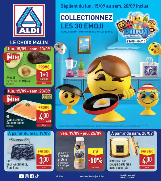 Catalogue Aldi à Sambreville | Meilleures offres pour les acheteurs économes | 2025-09-11T00:00:00.000Z - 2025-09-25T00:00:00.000Z